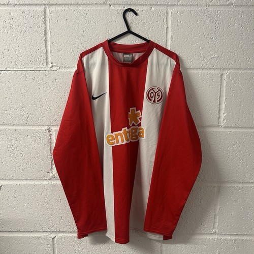 FSV Mainz Home Football Shirt 2009/10 Long Sleeve Size Medium Nike