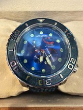 Aragon A172 Gauge 55mm Blue Dial Miyota 9100 ...