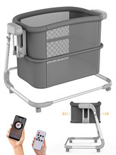 Rocking Bassinet for Baby, Electric Baby Bassinet Automatic 5 Rocking Motion Bas