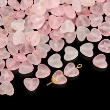50Pcs Acrylic Love Heart Beads Gradient AB Color Large Crystal Loose Spacer Bead