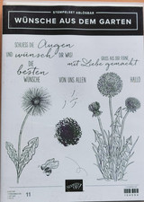 Stampin' Up! Stempelset W&uuml;nsche aus dem Garten und Stanzformen L&ouml;wenzahn