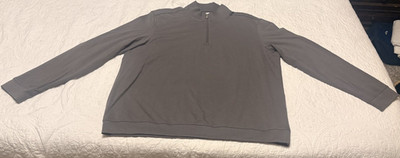 Greg Norman Men s XXL Quarter-Zip Pullover Sweatshirt Gray Golf Performance