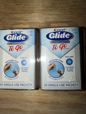 2 Crest Glide Deep Clean Floss To Go Packets ...