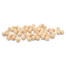 Small Wooden Balls 1/2 inch, Unfinished Round Birch Craft Balls  Woodpeckers