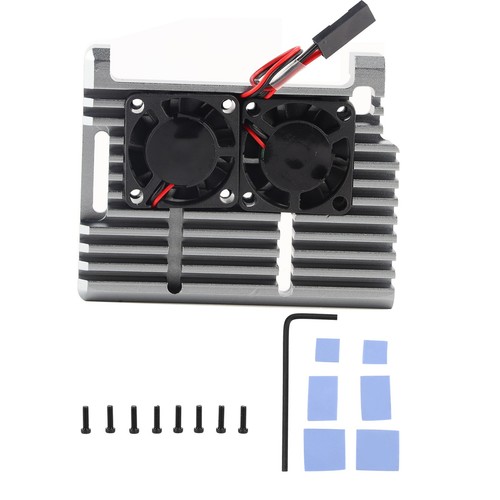 Case For 4b Protective Box Cooling Shell Kit With Fan FY - Afbeelding 4 van 18