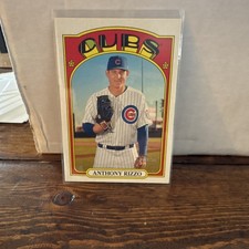 Topps 2021 Heritage Anthony Rizzo #175 Chicago Cubs Baseball Trading Card