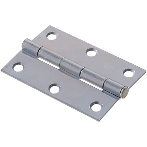 Hillman Light Narrow Door Hinge with Removable Pin Zinc (3") 2 Pack 852590