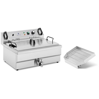 Fettbackgerät Donut Berliner Fritteuse Backwaren Backgerät Edelstahl 23 l 3000 W