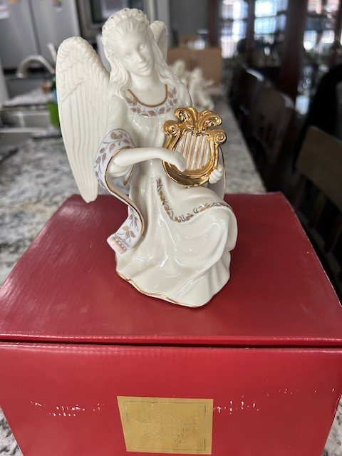 Lenox Baroque Angel With Harp - Third in Series