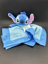 Disney Stitch Baby Security Blanket Blue Boys Girls Lovey NEW NWT BN30