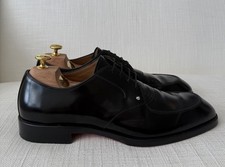 Scarpe Christian Louboutin uomo pelle nera Thomas III taglia 43 delicatamente indossate