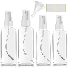 Small Travel Spray Bottle Empty Mini Plastic Refillable Container for Perfume
