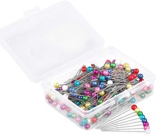 600 PCS Straight Pins 1.6 in Pearlized Ball inches, Head