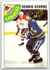 1978-79 O-Pee-Chee Dennis Kearns Vancouver Canucks #191