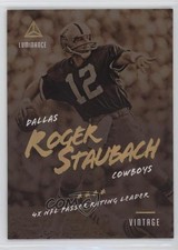 2018 Panini Luminance Vintage Performers Roger Staubach #10 HOF 4xw