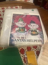 RaBco Christmas Santas Helpers Elves Kit Holiday Craft Decor Vintage 1979 50510
