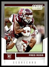 2017 Score Scorecard Fred Ross Rookie NCAA #438