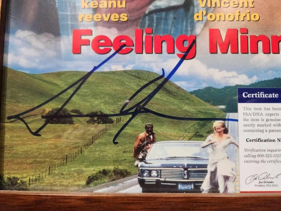 Keanu Reeves PSA/DNA "Feeling Minnesota" Cam Diaz Laserdisc LD Matrix John Wick - Image 3 of 4