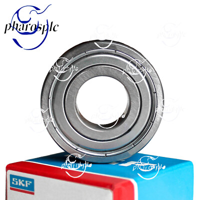 2 X SKF 6201 ZZ C3 Ball Bearings - 12x32x10mm, Double Metal Shielded, Made In France 6 thumbnail image