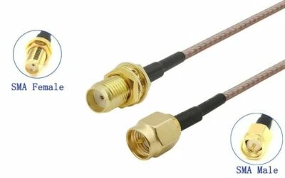 SMA Male to SMA Female Connector Pigtail Antenna Lead RG316 Cable 15cm to 3m UK