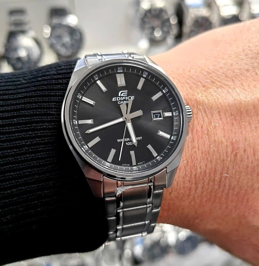 美品！　CASIO EDIFICE ステンレススチール 時計 カシオ エディフィス CASIO EDIFICE 腕時計 メンズ クロノグラフ