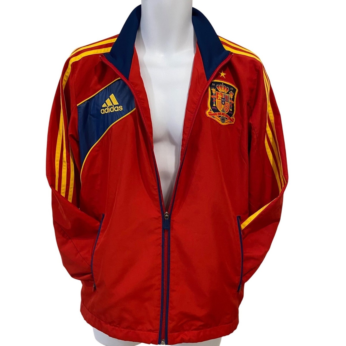 Adidas Spain National Team Red Track zip up Jacket Size Large | eBay