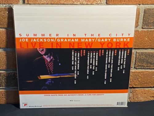 JOE JACKSON - Summer In The City 1999, Limited Import 180G 2LP ORANGE VINYL New! - Imagen 3 de 8