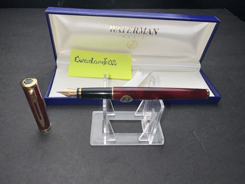 Waterman Preface FP, Burgundy Gold Fine Nib, GT, Box, Nice - Picture 3 of 10