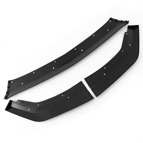 Exterior Car Front Lip Splitter Spoiler Black For Ford Mustang S650 GT 2024 2025 - Picture 8 of 12