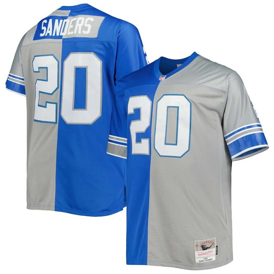 Camiseta deportiva 5XLB Barry Sanders 1996 Mitchell & Ness Detroit Lions 1996 Split Legacy Foto 3 de 4