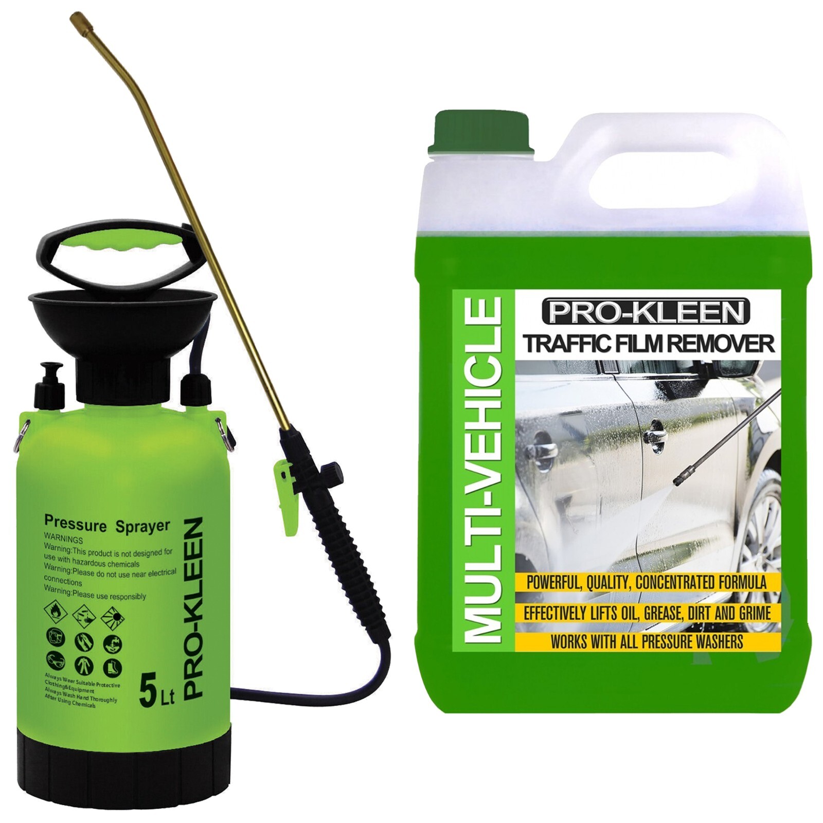 Prokleen Traffic Film Remover TFR Car Vehicle Remover  5L & 5L Pump Sprayer