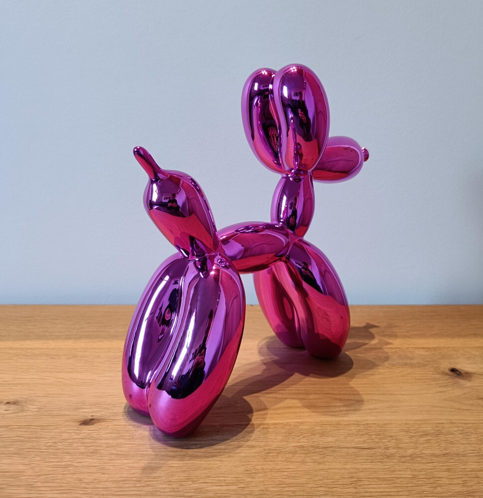 JEFF KOONS Balloon Dog Pink Editions Studio Art Resina Rose COA