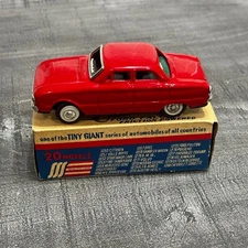 Original SSS TINY GIANT SERIES Ford Falcon S-1275 TIN FRICTION CAR JAPAN w/Box