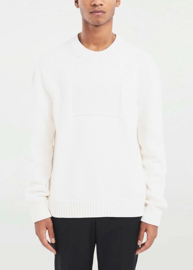 NEW Maison Margiela Memory of Label SweaterIvory Size 10 Lage