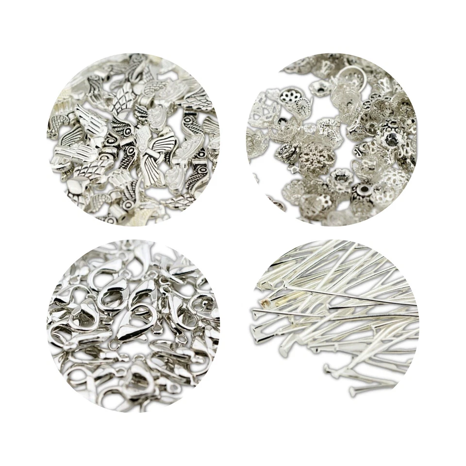 50x Bastelset Schutzengel Charms Engel Perlen Glücksbringer Anhänger Hochzeit - Bild 4 von 4