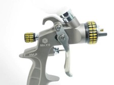 Atom Mini X16 Hvlp Auto Paint Air Spray Gun Gravity Feed 1.01.21.31.4 Mm Tip