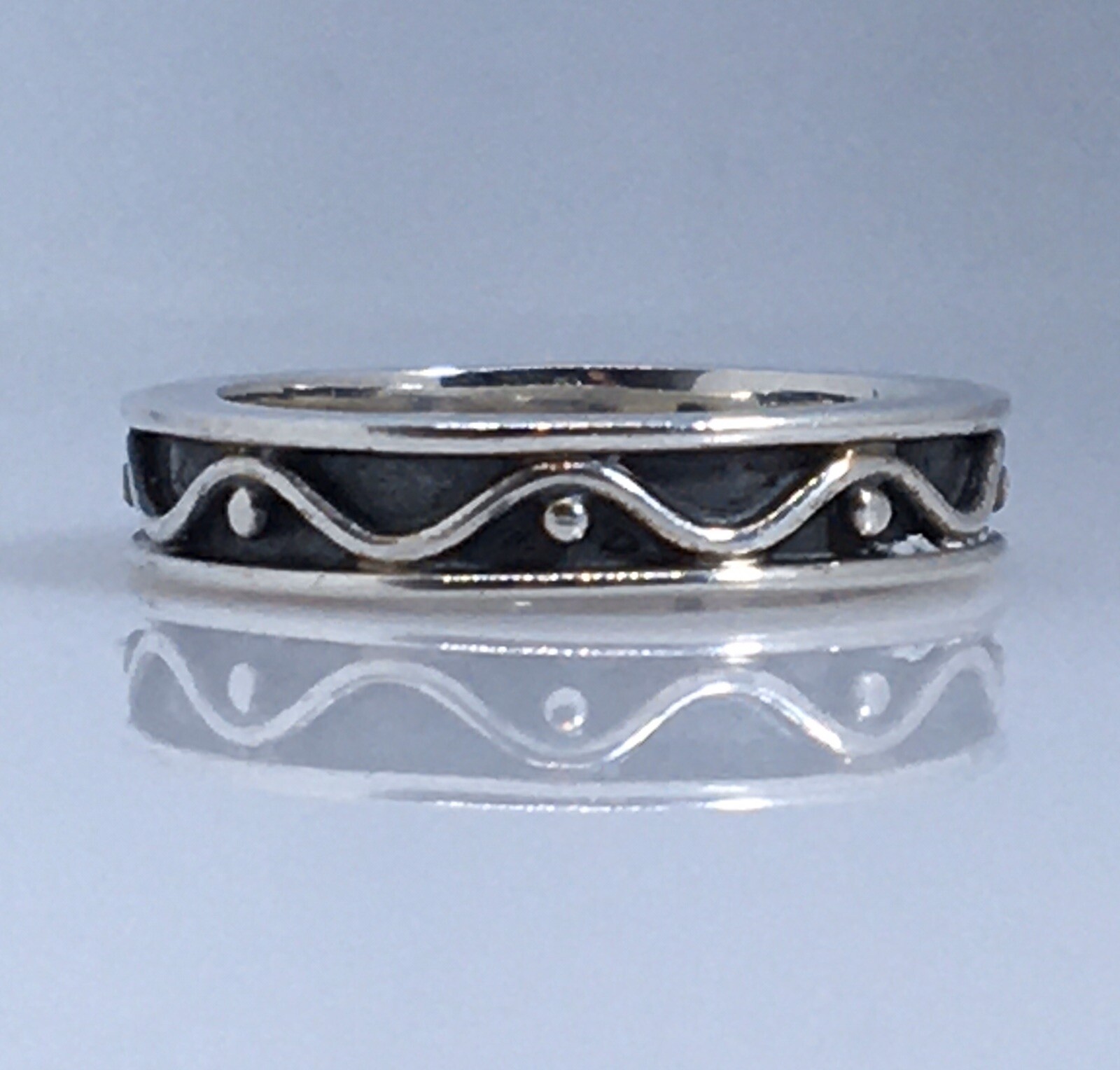 925 Sterling Silver Stackable Band Ring Size 6 Je… - image 1