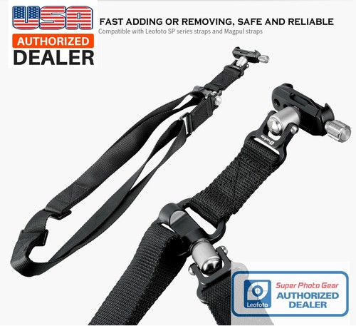 [US Dealer] Leofoto SP-01+DC-22Q QD Strap & clamp kit Fits Magpul Sling - Picture 1 of 9