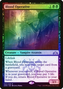 Blood Operative Foil Guilds Of Ravnica Nm Black Rare Magic Mtg Card Abugames Ebay