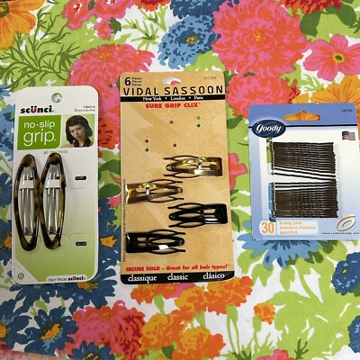 Vintage Y2K Goody Scunci Vidal Sassoon Hair Accessories Barrett Clips Unused NEW