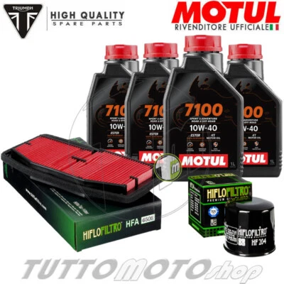 MOTUL - HIFLO Tagliando TRIUMPH Street Triple 765 R 2017-2021 / Olio Motul 7100 10W40 + Filtri