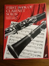 First Book Of Clarinet Solos Bb Clarinet & Piano Faber 1983