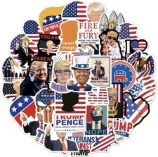 50pcs Trump Republican Funny Conservative American Politics Stickers