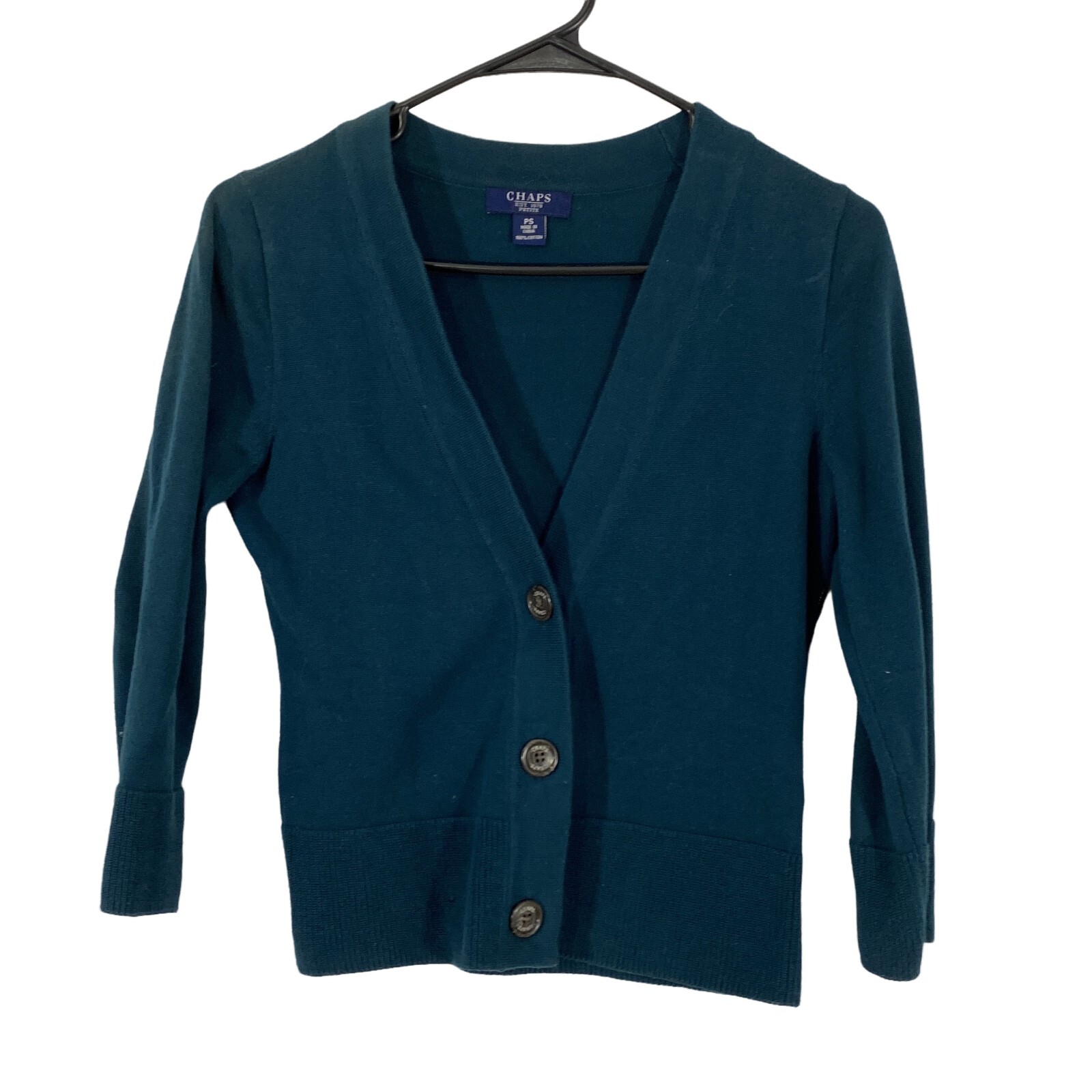 Chaps Est 1978 Womens Blue V Neck 