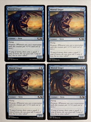 4x Mtg Core Set 2021 M21 Mistral Singer NM/M Magic The Gathering