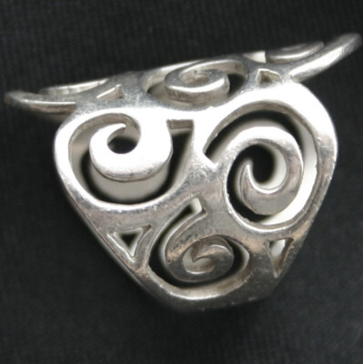TOUS Sterling Swirling Loops Curly Cues Ring sz 5.5 | eBay
