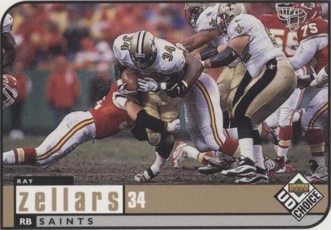1998 Upper Deck UD Choice Ray Zellars #107 - 1 of 2