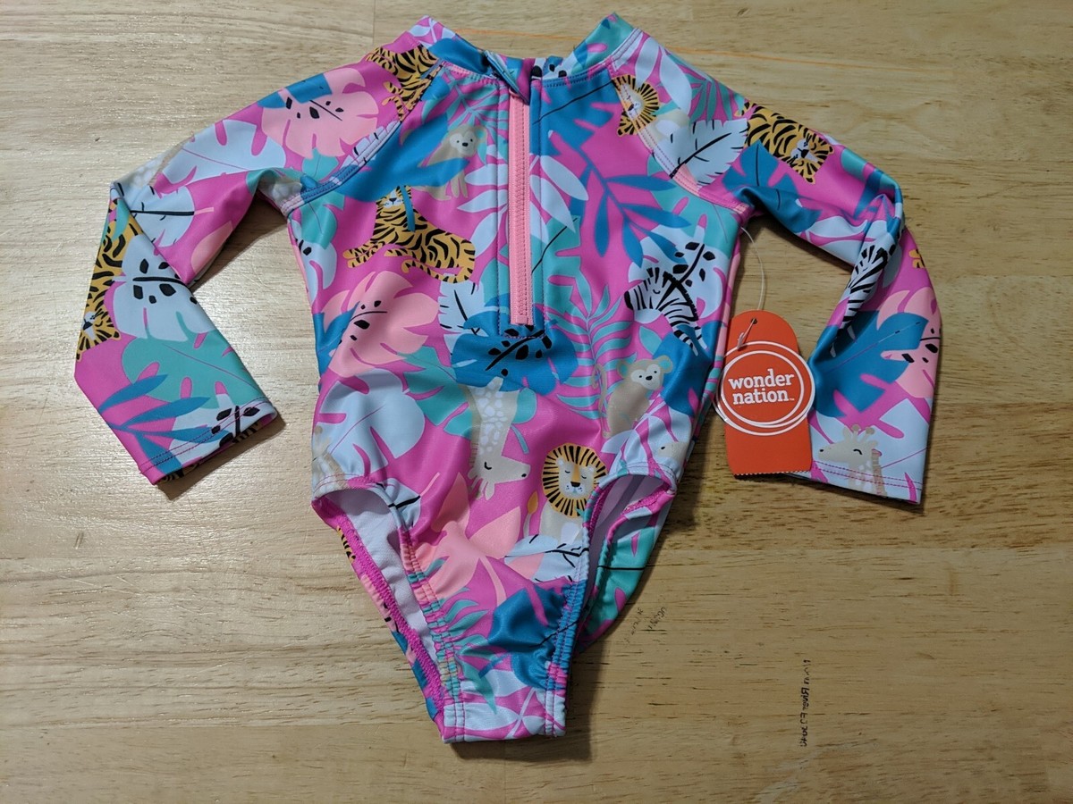 専用出品 New Girls Size 12 Months Long Sleeve Swimsuit By Wonder Nation | eBay