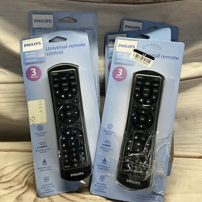 Philips Universal Remote Control For All Major Brands 3-device config. 5 Lot