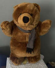Large 18"Brown Bear Stuffed Animal Plush Wal-mart Grizzly Teddy Vintage